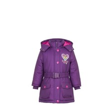 Doudoune fille violette motif