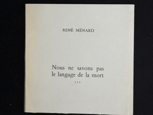 René ménard nous ne - 🌓,