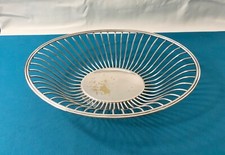 Corbeille à pain fruit CHRISTOFLE-GALLIA métal argenté ajouré table 31x21 cm