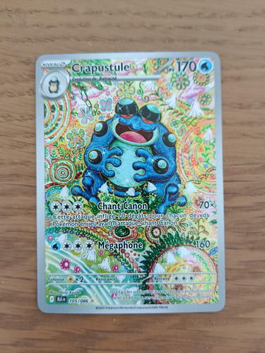 Carte pokémon crapustule - carte, ar