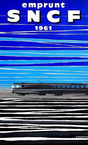 Affiche poster train sncf - affiche,
