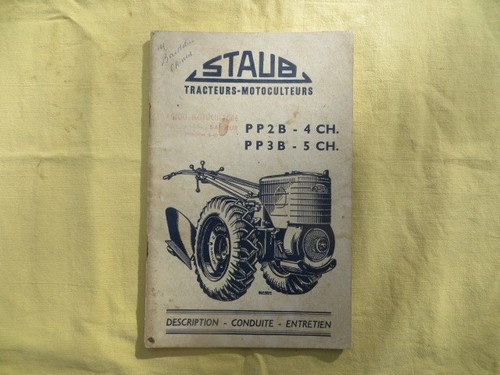 Motoculteur staub et - b,