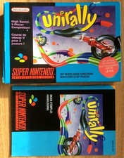 UNIRALLY - BOÎTE VIDE + NOTICES ORIGINALES SUPER NINTENDO SNES PAL FAH Empty Box