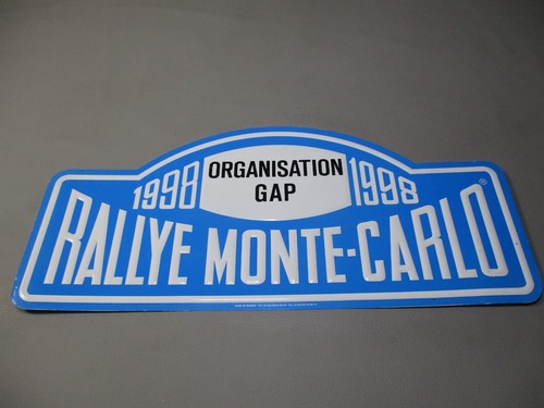 At442 plaque rallye monte - at442,