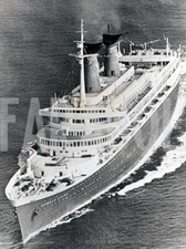 Photo de presse vintage Histoire, Bateau à Moteur Achille Lauro, 1985, tirage