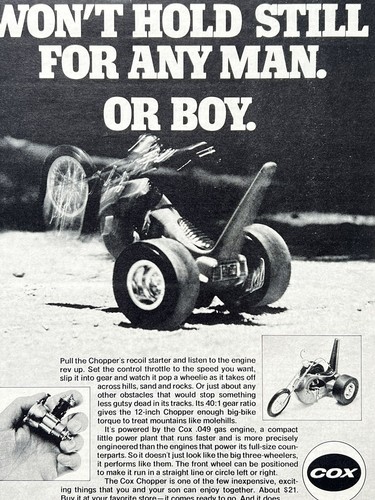 Vintage 1971 cox - cox, chopper