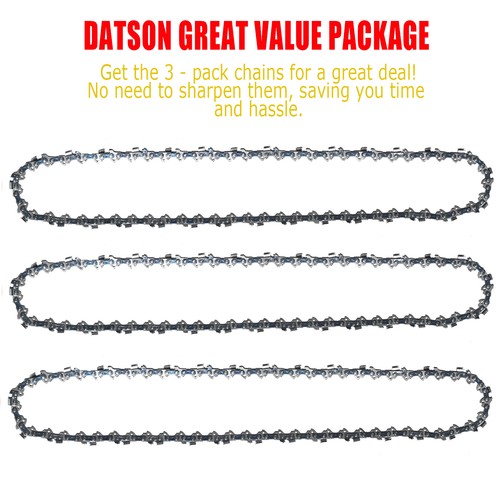 3pack inch chainsaw chain - 3pack,12,