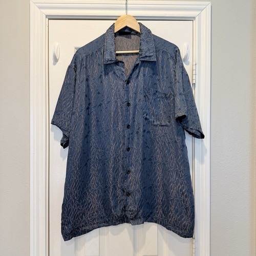 Vtg odo button shirt silk - button,