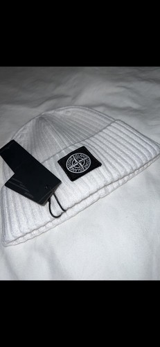 Stone island beanie white - island,