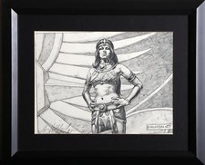 Brothers Hildebrandt, The Amazone Princesse, Crayon Sur Papier, Signé Par Les