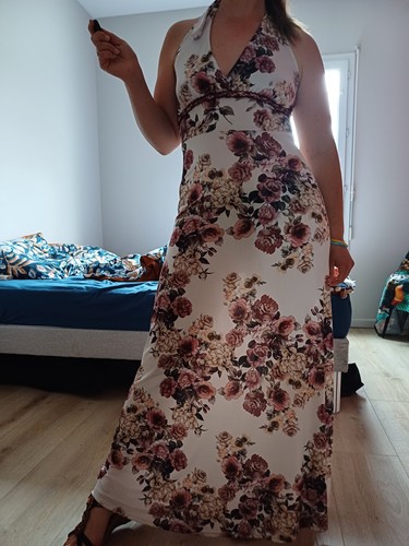 Robe longue bohème - , blanc