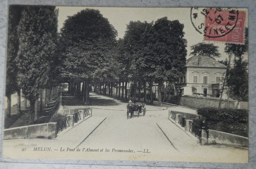 Cpa melun pont - le, de