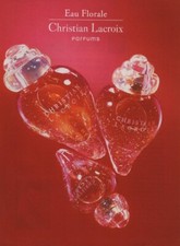 Publicité papier Parfum. Perfume ad. Parfums Christian LACROIX Eau Florale 2001