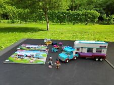 LEGO FRIENDS 41125 LA REMORQUE A CHEVAUX DU VÉTÉRINAIRE CHEVAL HORSE COMPLET EXC