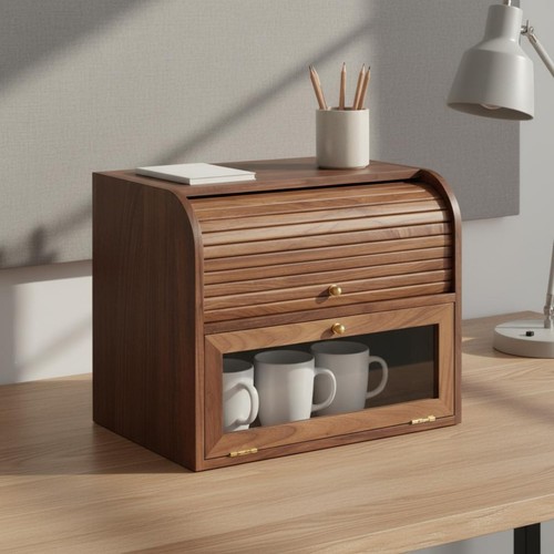 Armoire bureau noyer - de, en