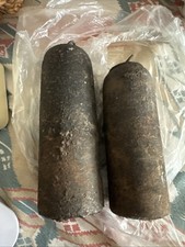 Lot 2 poids fonte pendule horloge comtoise clock weight Uhrgewicht 