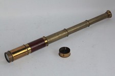 Longue-vue bois et laiton XIXe