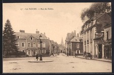CPA La Flèche, Rue des Halles 