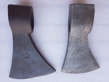 Lot ancienne hache hachette ancien outil fer forgé axe bûcheron art populaire 