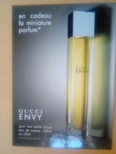 PLV Carton publicitaire  parfum Envy de Gucci 29,5 x 21