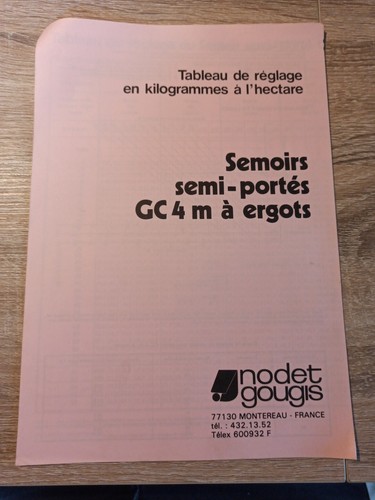 Tableau reglage nodet - tableau,