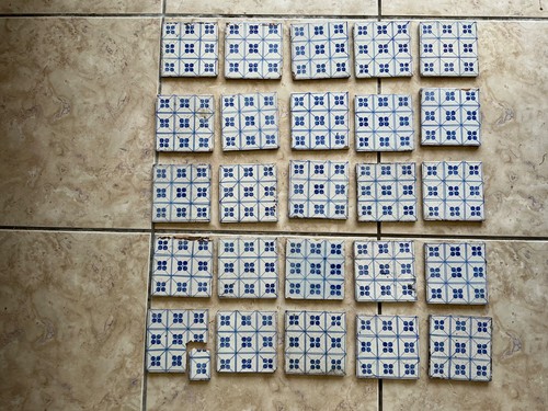 Lot carreaux faience - lot, 24