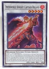 Yugioh Asiatique-Anglais Infernoble Chevalier Capitaine Roland CR01-AE082 SR