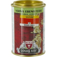 Vernis ébénisterie résine polyuréthane protection bois Merisier satin 250ML LOUI