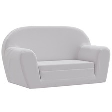 Chaise Longue Pliable pour Enfants Siège Chambre Intérieur Gris Clair vidaXL