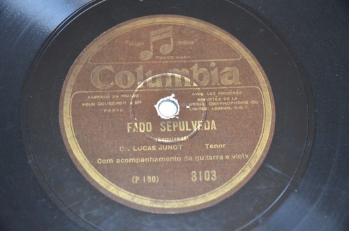 Vinyl 78t fado lucas junot - 10,