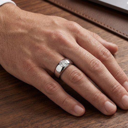 Bague diamant cultivée - , en