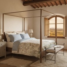 Housse de couette double et