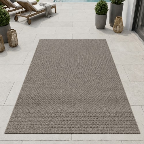 Tapis moderne taupe - , structure