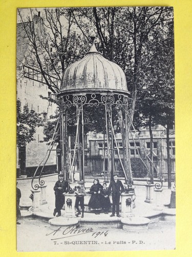 Cpa quentin aisne square - aisne,
