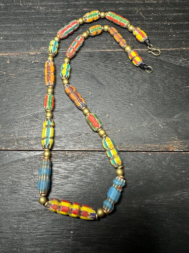 Collier ancien perles en - collier, de