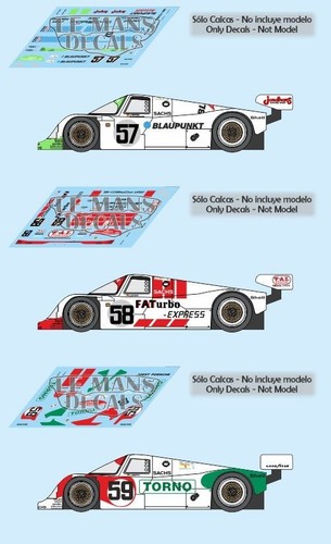Autocollants porsche 962c - autocollants,