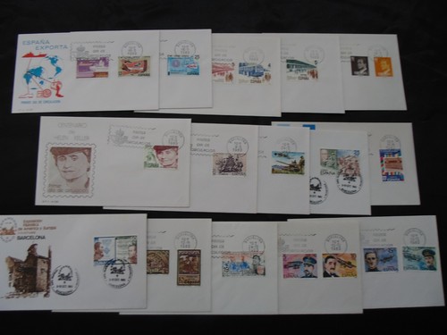 Espagne enveloppes 1er - enveloppes,