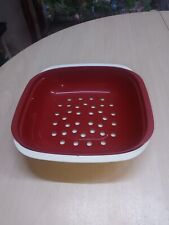 TUPPERWARE ALLEGRA ERVICE PLAT + EGOUTTOIR