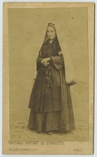 CDV 1863 Billard-Perrin à Pau. Bernadette Soubirous, d'après nature.