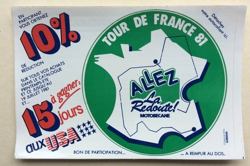 Tour france la redoute - france,