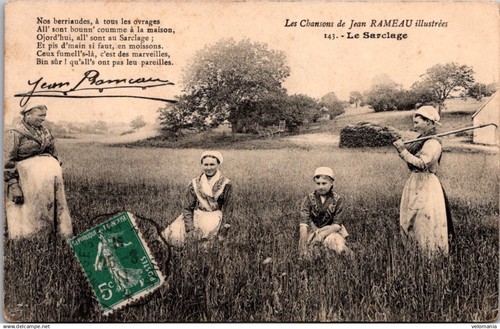 S17587 cpa les chansons - cpa, 18