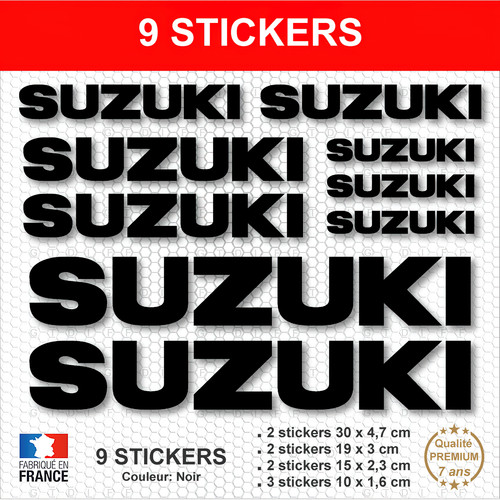 Stickers suzuki noir - stickers,