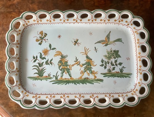 Grand plat faience de - en,