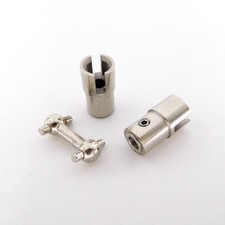 Cardan d'accouplement robuste en acier inoxydable 4x4 mm pour Flytec Feilun pour