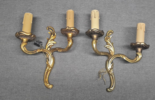 Paire appliques bronze - en,