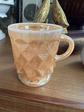 ANCHOR HOCKING FIRE KING USA vintage mug Kimberley Diamond