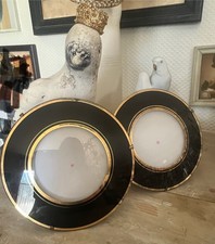 2 Cadres Ronds Anciens Peints En Fixé Sous Verre Vintage 1960 Frames