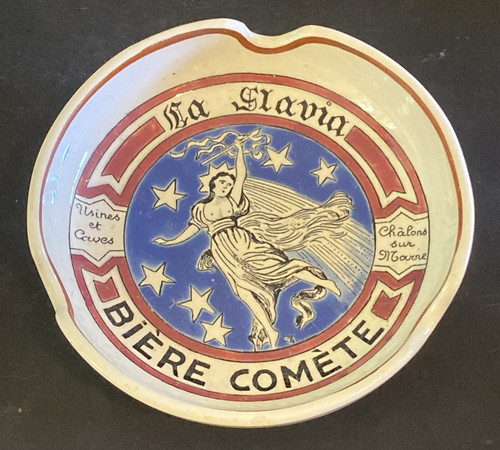 Cendrier publicitaire ancien - cendrier,