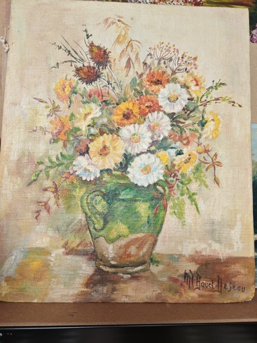 Tableau bouquet fleurs - tableau,