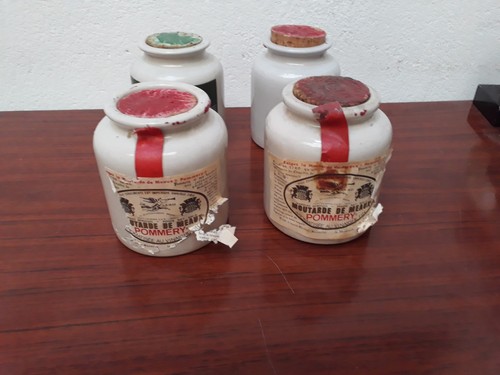 Ancien pot gres moutarde meaux - gres,